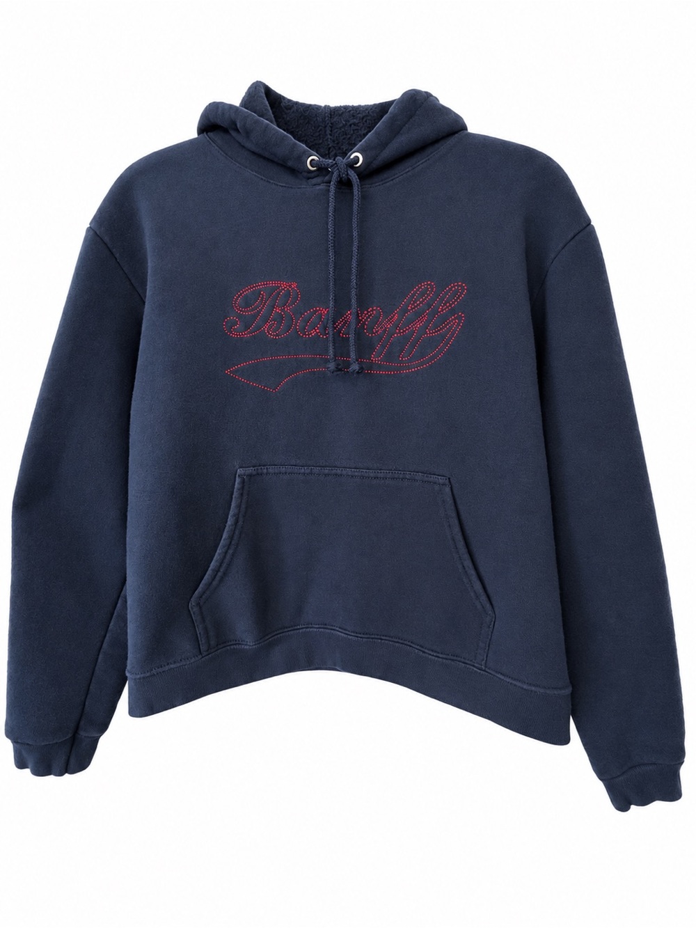 Vintage Banff Hoodie navy blue size L